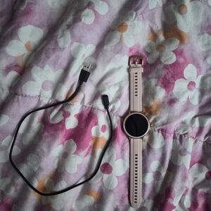 Smartwatch with Pink Strap